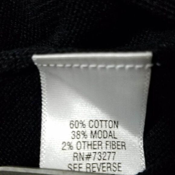 Croft & Barow Black Cardigan Sweater size Medium - Picture 6 of 9